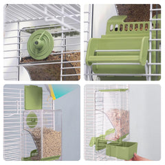 Septillar water dispenser attaches to cages without tools for easy hydration