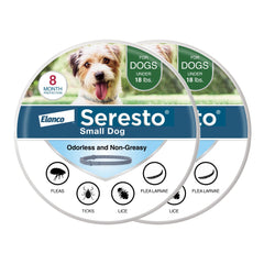 Seresto 2-pack on display, convenient flea and tick protection for busy households.