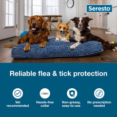 Seresto small dog collar packaging box highlighting vet-recommended status