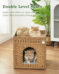SETVSON cat cave interior showing spacious space for two cats