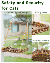 SETVSON four suction cups securely attach the perch to glass