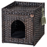 SETVSON hidden litter box front view, discreet concealment and dΓ©cor-friendly design