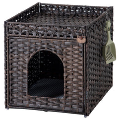 SETVSON hidden litter box front view, discreet concealment and décor-friendly design