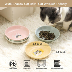 Seyatoo cat pattern colorful design bowls add charm while keeping meals tidy.