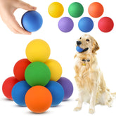 Shappy rubber dog tennis ball in bright colors for playful fetch