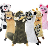 SHARLOVY chipmunk dog toy with squeaker for interactive play