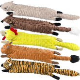 SHARLOVY fox squeaky toy with crinkle sound for active play