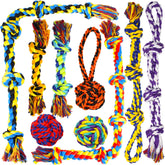 SHARLOVY indestructible rope toy kit for large dogs, built to withstand aggressive chewing