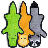 Sharlovy no-stuffing dog toy with crinkle squeak for interactive, mess-free play.