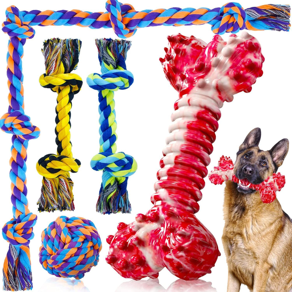 SHARLOVY nylon bone chew for aggressive chewers, durable and satisfying.
