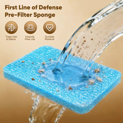 SHARLOVY pump-protector-sponge shields the pump from debris for quiet operation