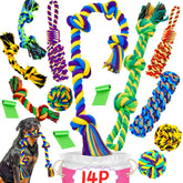 SHARLOVY XL rope tug toy for large dogs—durable and interactive.