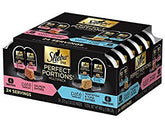 Sheba Perfect Portions salmon tray showing two servings for easy portion control.