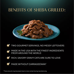 Sheba Perfect Portions savory sauce image emphasizes tender grilled strips for variety
