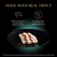 Sheba Perfect Portions Trout Entree twin-pack trays show two meals with reduced cleanup.