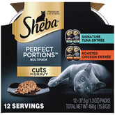 Sheba Perfect Portions tuna entree in gravy pack for easy, portion-controlled meals.