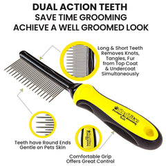 SHEDTITAN ergonomic anti-slip handle reduces hand fatigue during brushing.
