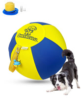 SHEENLULU 18-inch Herding Ball with handle and bell for focused outdoor play.