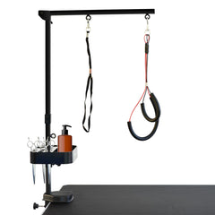 SHELANDY grooming arm clamp attached to table for secure mounting