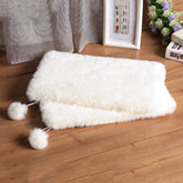 SHENGOCASE 2-pack pet cushion front view, plush faux fur for cozy lounging