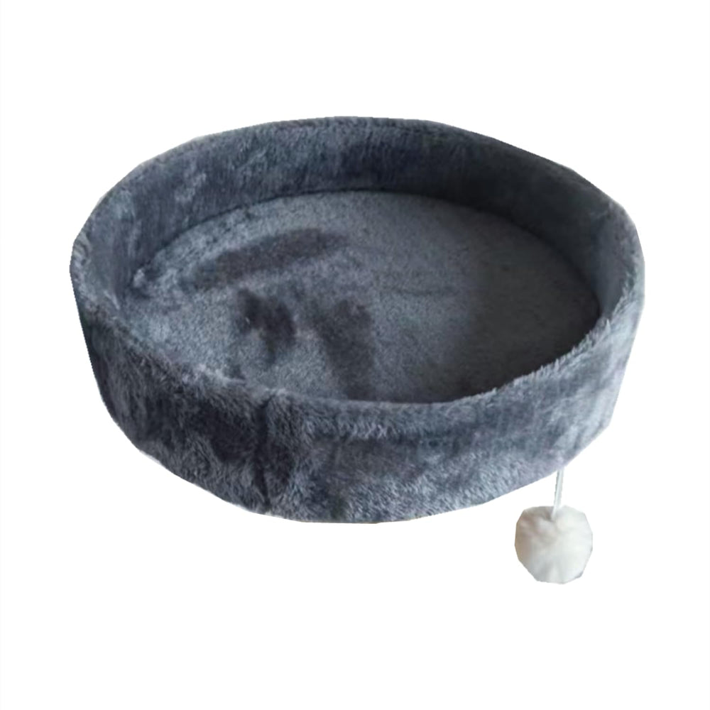 SHENGOCASE top perch bed grey provides a cozy lookout for cats up to 12 lbs