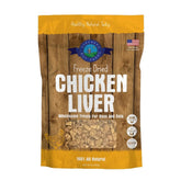 Shepherd Boy Farms freeze-dried chicken liver treats for dogs, ideal as training rewards.