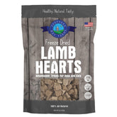 Shepherd Boy Farms freeze-dried lamb heart treat close-up, protein-rich snack for dogs and cats.