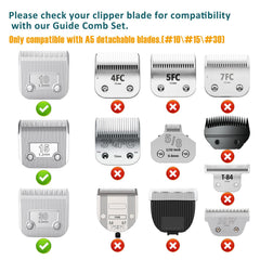 Shernbao A5 combs glide smoothly through dogs and cats coats.