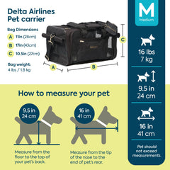 Sherpa Delta Deluxe escape-proof construction secures your pet inside during travel.