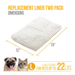 Sherpa ultra-absorbent crate liner cushions pets while absorbing spills on the go