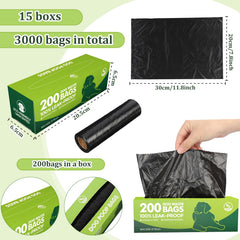 Sherr box dispensing panel allows quick one-at-a-time bag access during walks