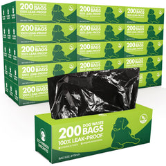 Sherr boxed rolls dog poop bags showing convenient stacked packaging for quick use