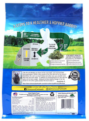 Sherwood Pet Health rabbit food bowl shows alfalfa-timothy hay blend for nibbling and digestion.