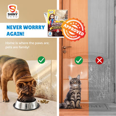Shiny Hero door protector film provides discreet scratch defense for doors