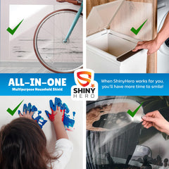 Shiny Hero self adhesive protector sheets install quickly on smooth surfaces