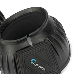 Shires Arma Overreach Bell Boots double touch close strap for secure fit