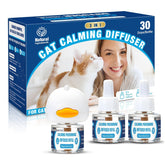 SHIUMORE cat calming diffuser 3in1 kit in plug-in setup promotes a calm home.