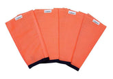 SHOOFLY Leggins in orange medium on horse for comfortable leg coverage and movement