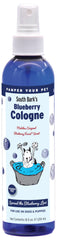 Showseason South Bark's Blueberry Dog Cologne bottle front view; long-lasting fragrance.