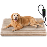 SHU UFANRO heating pad cover provides soft warmth for pets.