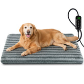 SHU UFANRO large pet heating pad with cover delivers cozy warmth for dogs and cats.