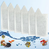 ShuRex 6-pack replacement cartridges for Tetra Whisper small filters for easy maintenance.