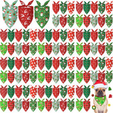 Shyyween 100pc flower dog bandanas with floral designs for spring looks.