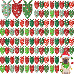 Shyyween 100pc flower dog bandanas with floral designs for spring looks.