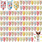 Shyyween fruit dog bandanas bulk pack in bright colors for summer parties