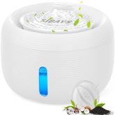 SIBAYS 3.5L cat water fountain with visible window for easy hydration monitoring.