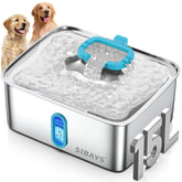 SIBAYS FS78 large dog fountain in stainless steel for daily hydration.