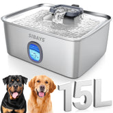 SIBAYS large-capacity fountain with water window for easy monitoring
