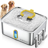 SIBAYS large dog water fountain with 4gal capacity for multi-pet households.
