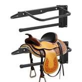 Sidasu saddle rack wall mount setup providing sturdy, space-saving storage.